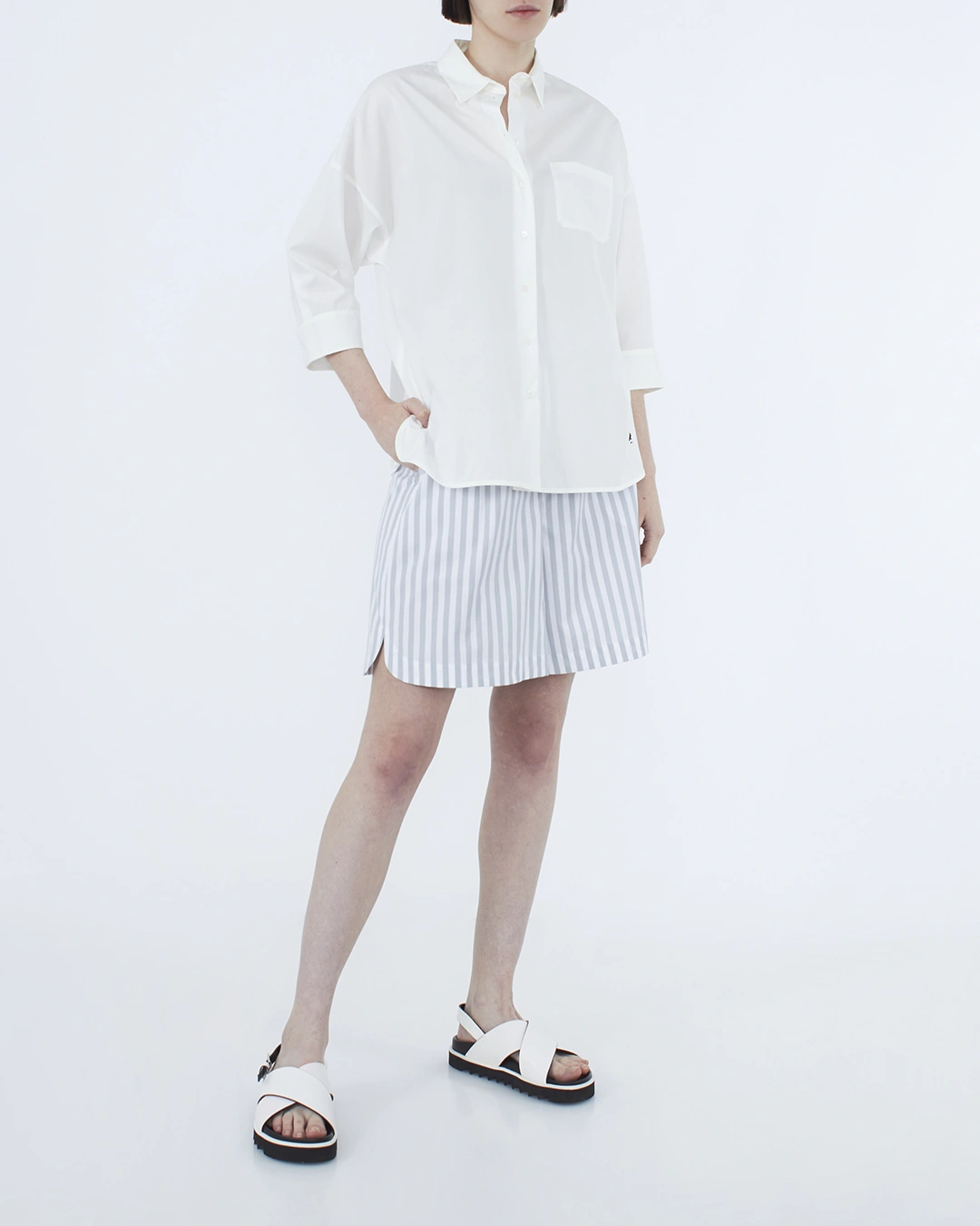 MaxMara_Weekend хлопковя рубашка — вид 2