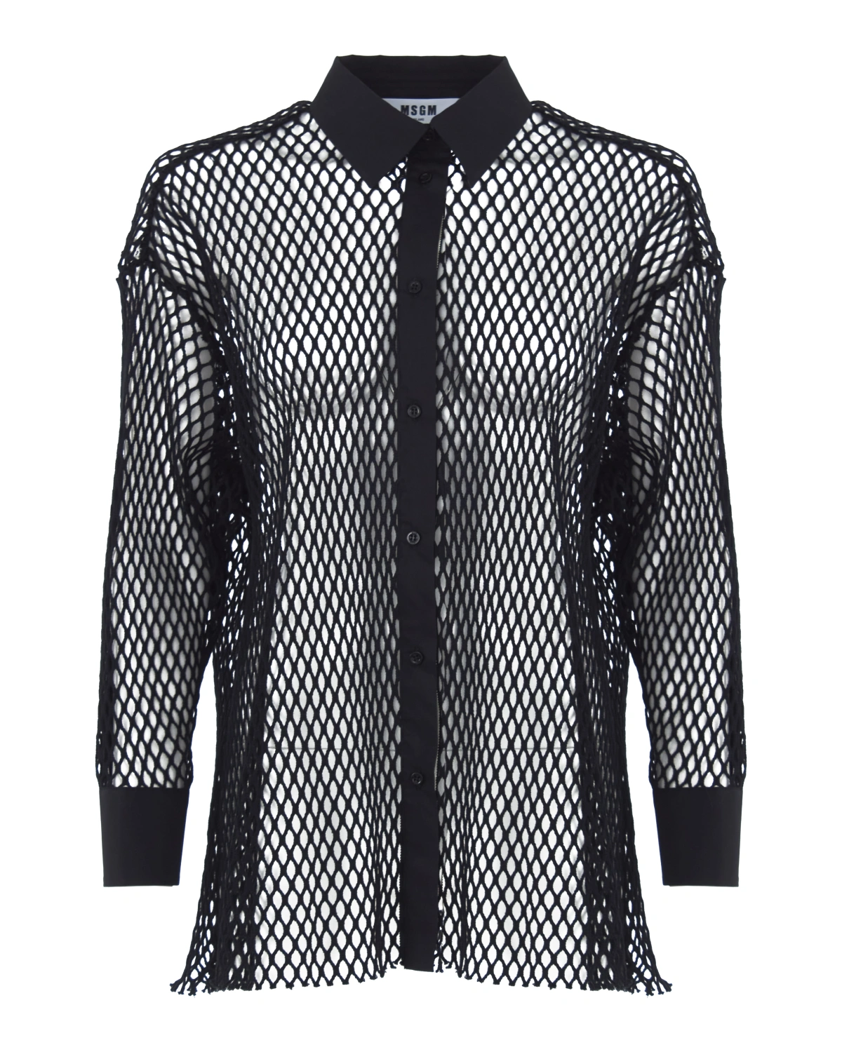 MSGM рубашка из сетчатого — вид 1