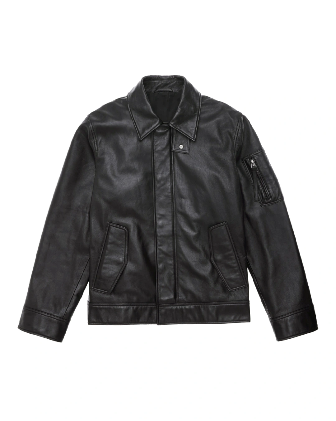 HELMUT LANG кожаная мужская куртка — вид 1