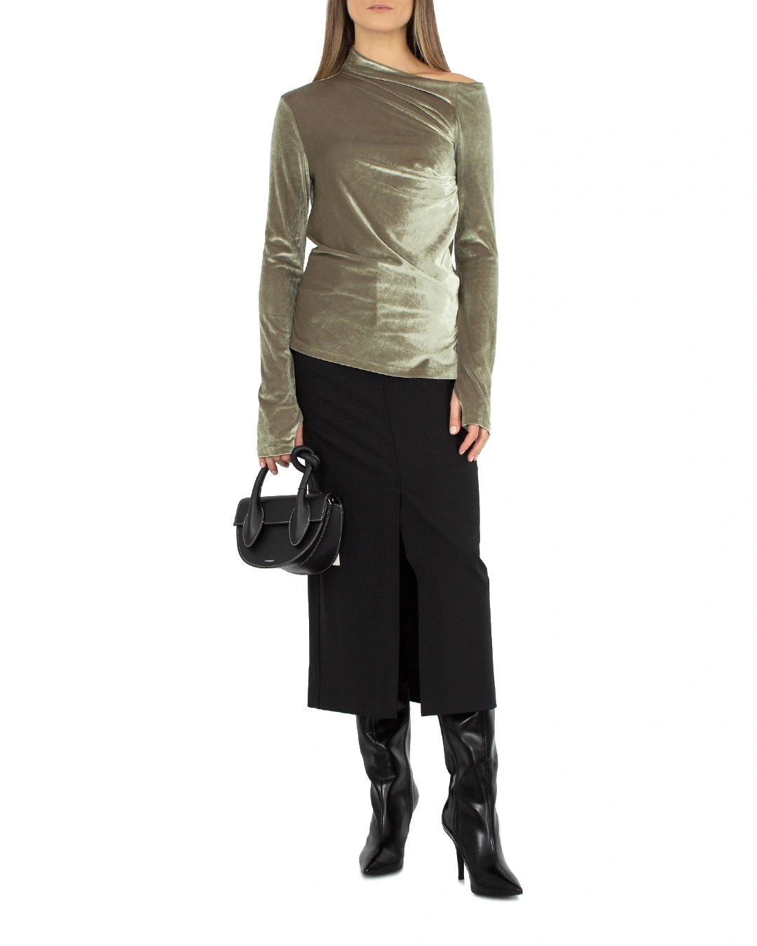 HELMUT LANG бархатный топ — вид 2