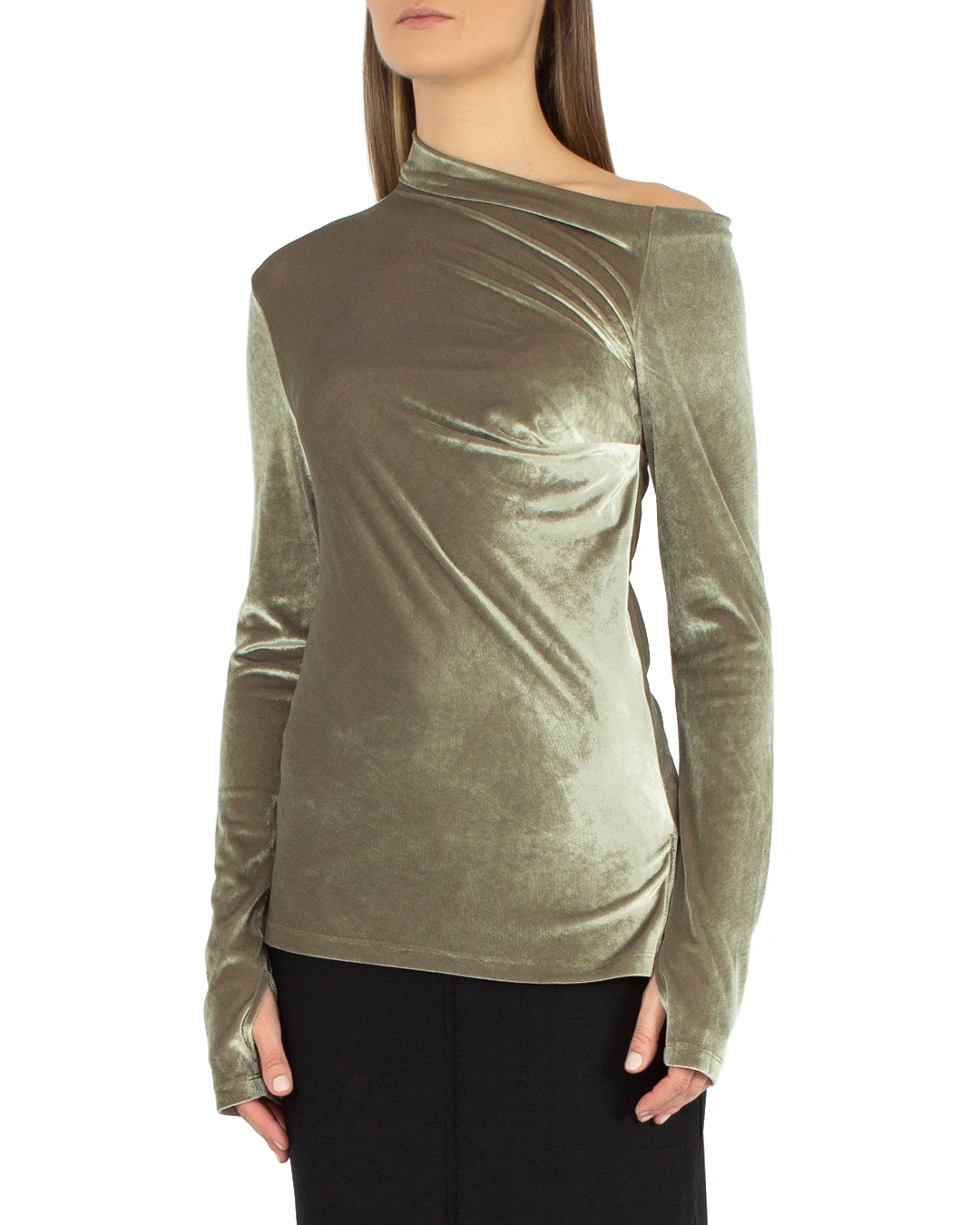 HELMUT LANG бархатный топ — вид 3