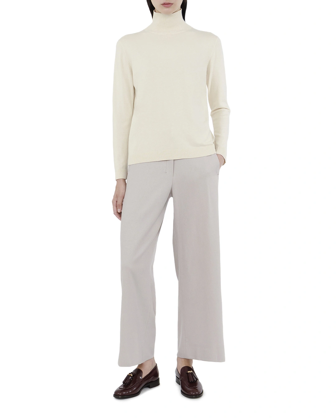MaxMara_Weekend водолазка с воротником в рубчик — вид 2