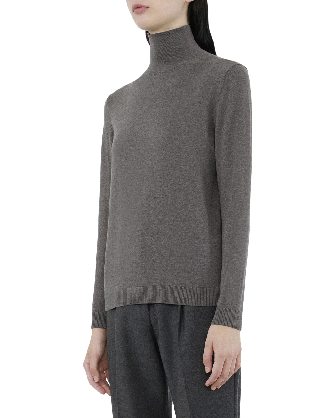 MaxMara_Weekend водолазка с воротником в рубчик — вид 3