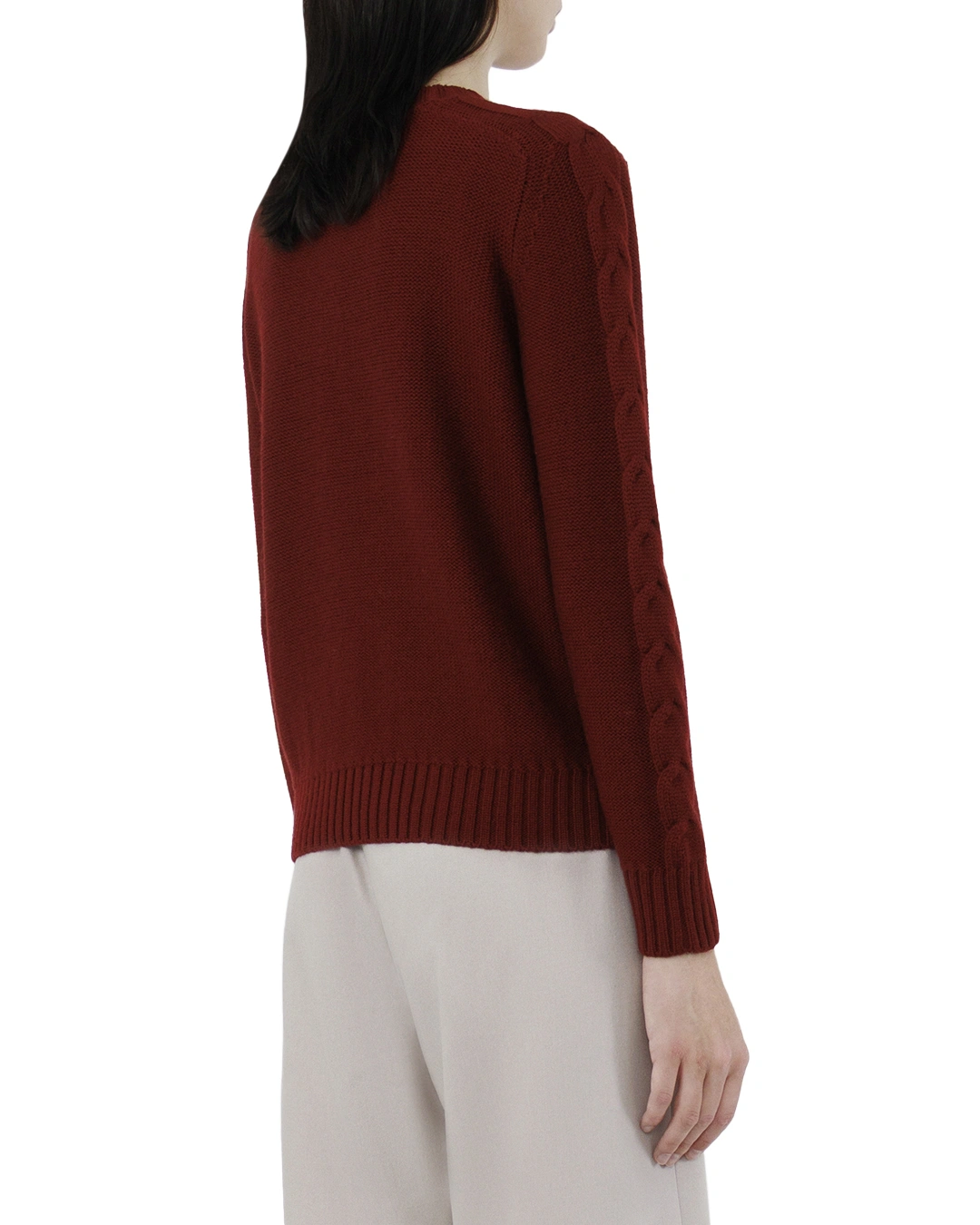 MaxMara_Leisure джемпер вязки косами — вид 4