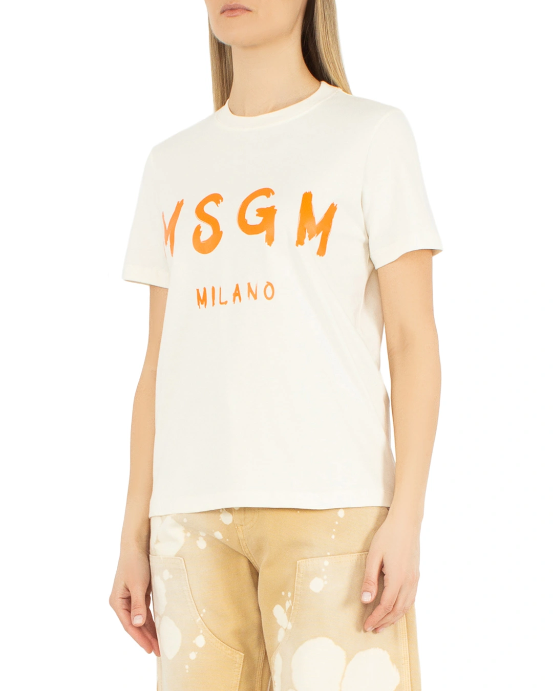MSGM хлопковая футболка — вид 3