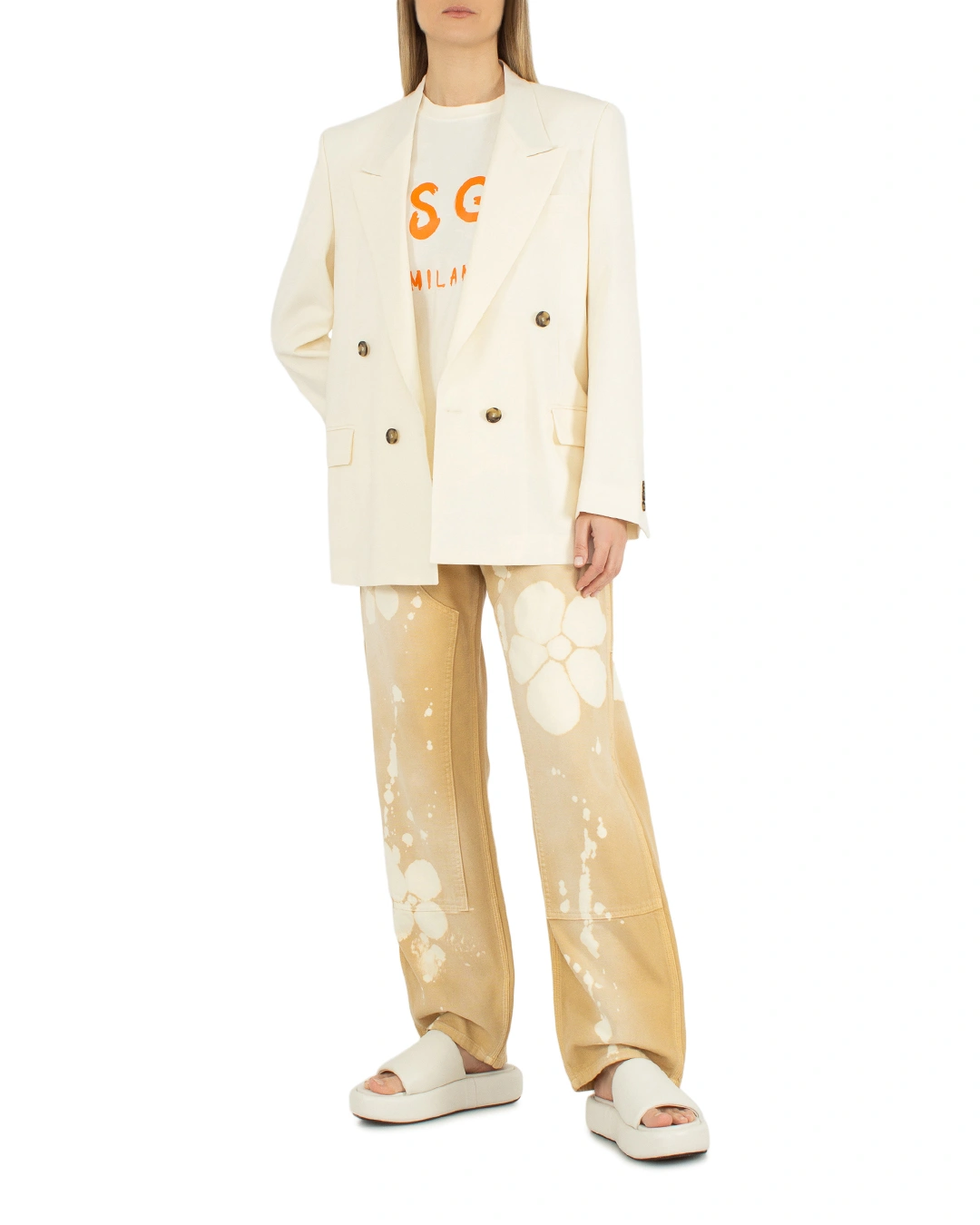 MSGM хлопковая футболка — вид 2