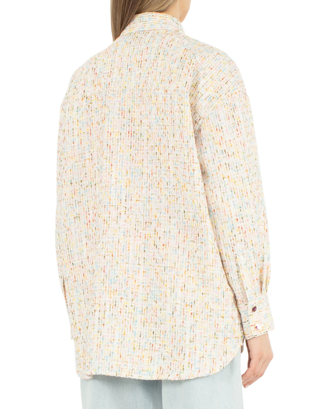 MSGM рубашка из цветного букле — вид 4