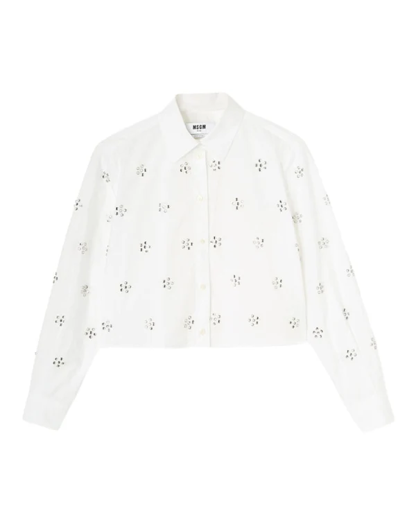MSGM хлопковая блуза