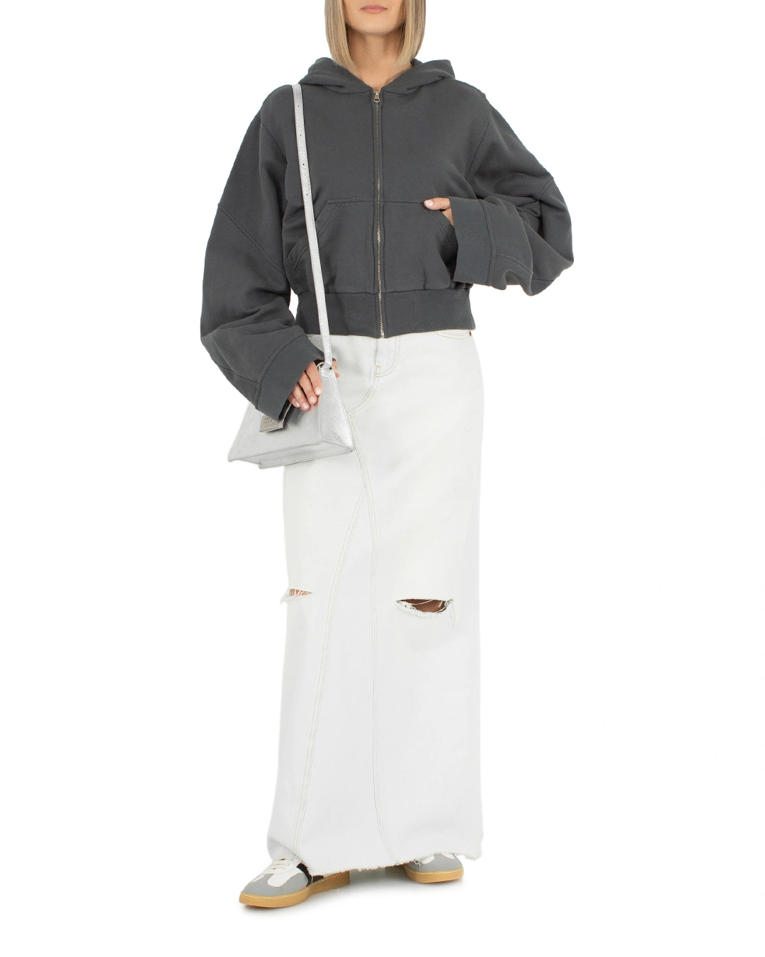 MM6 Maison Margiela худи на молнии — вид 2