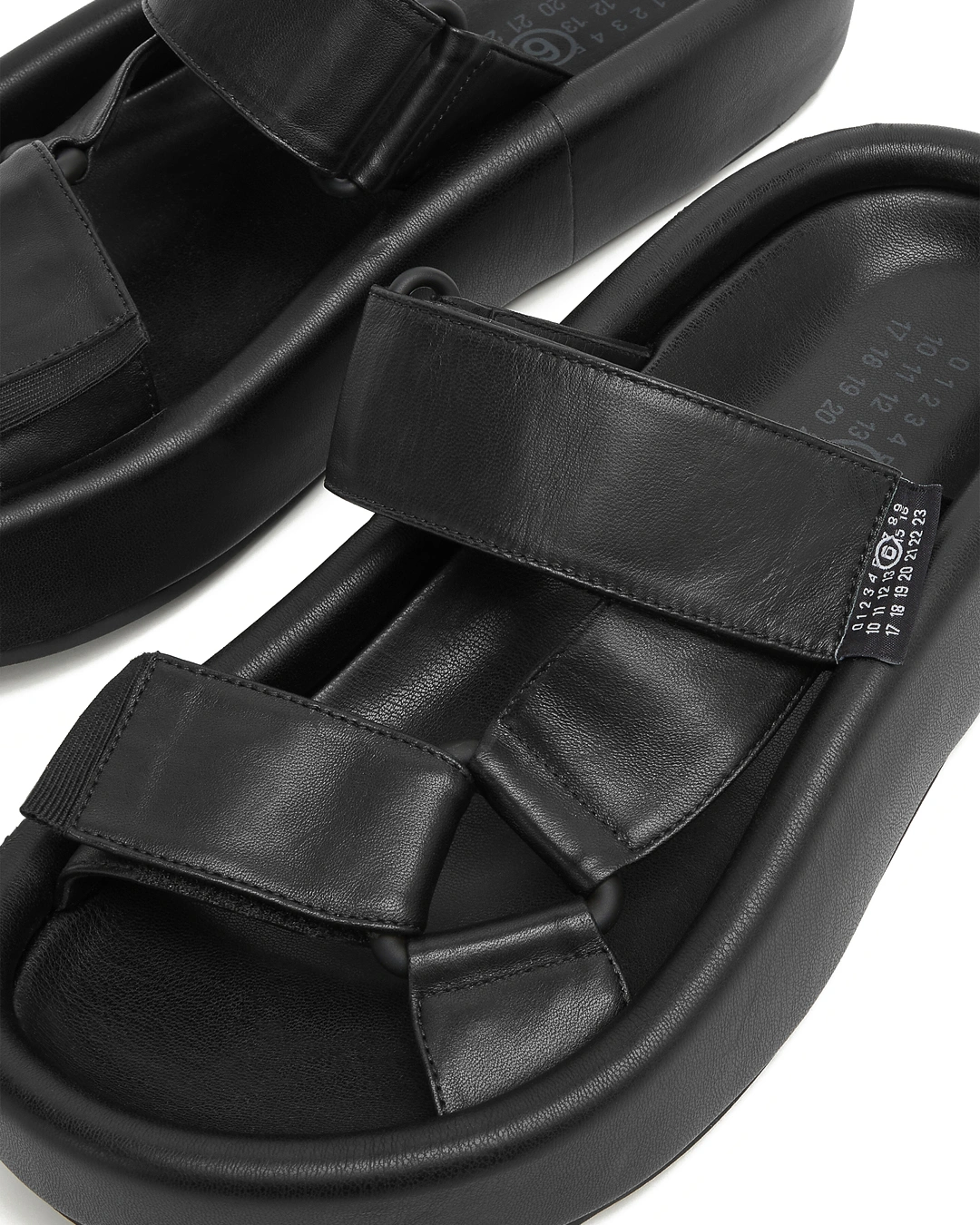 MM6 Maison Margiela кожаные сандалии — вид 4