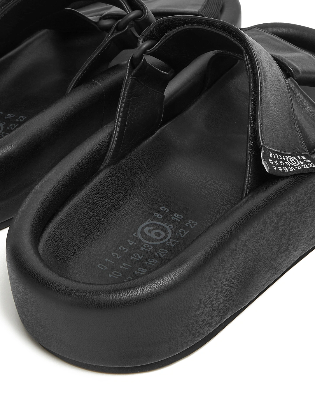 MM6 Maison Margiela кожаные сандалии — вид 5