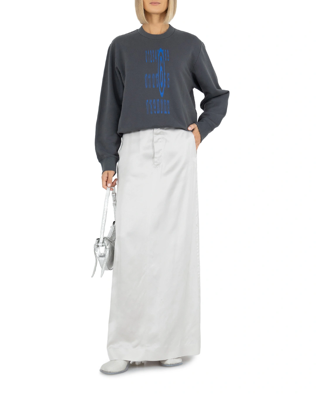 MM6 Maison Margiela укороченный свитшот — вид 2