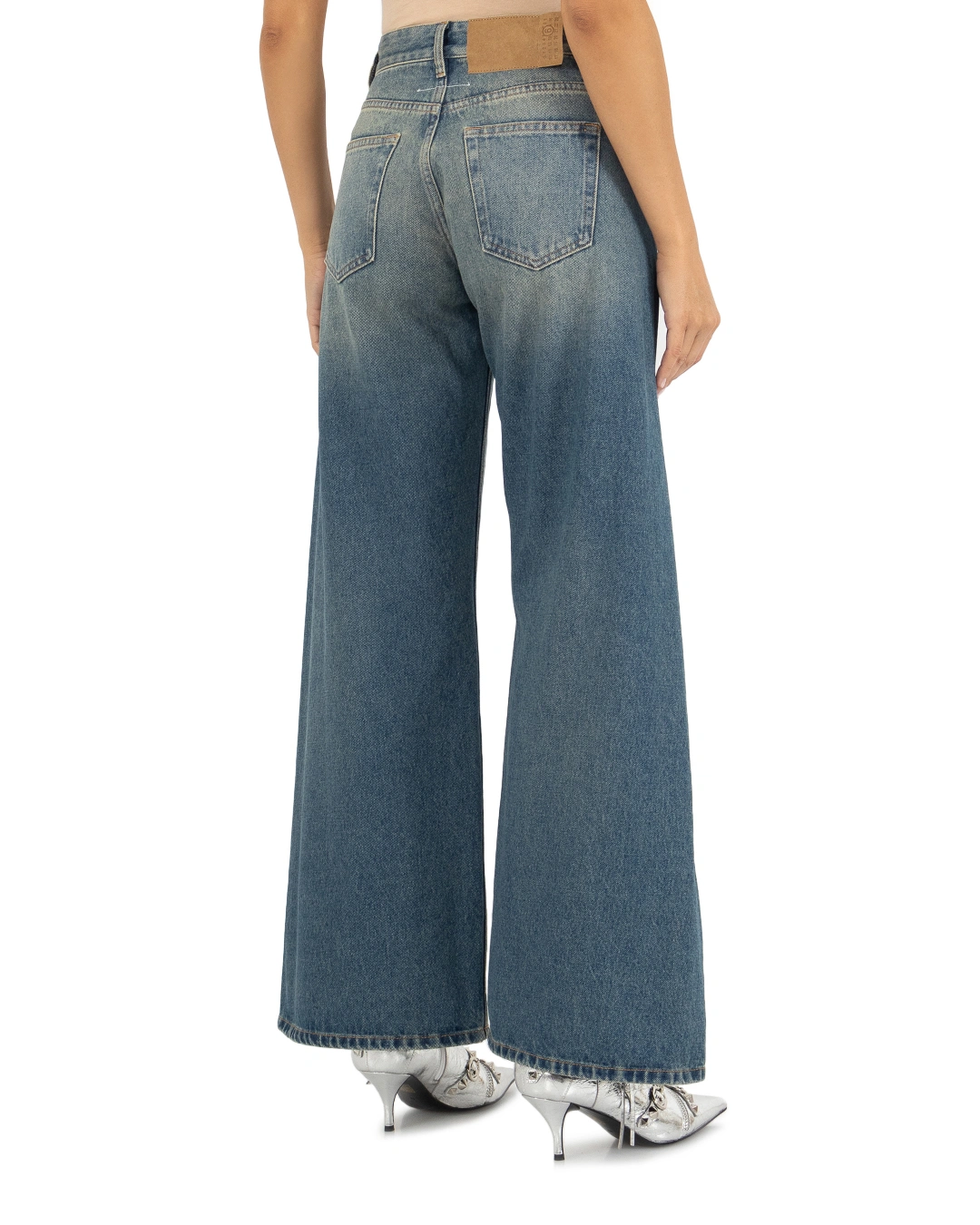 MM6 Maison Margiela широкие джинсы — вид 4