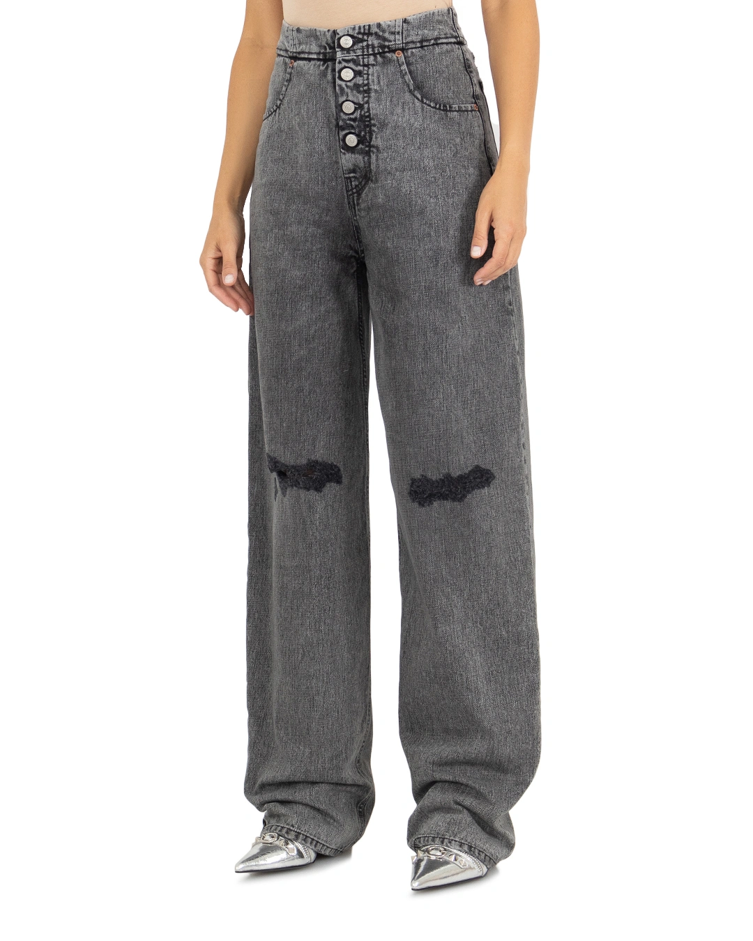 MM6 Maison Margiela широкие джинсы — вид 3