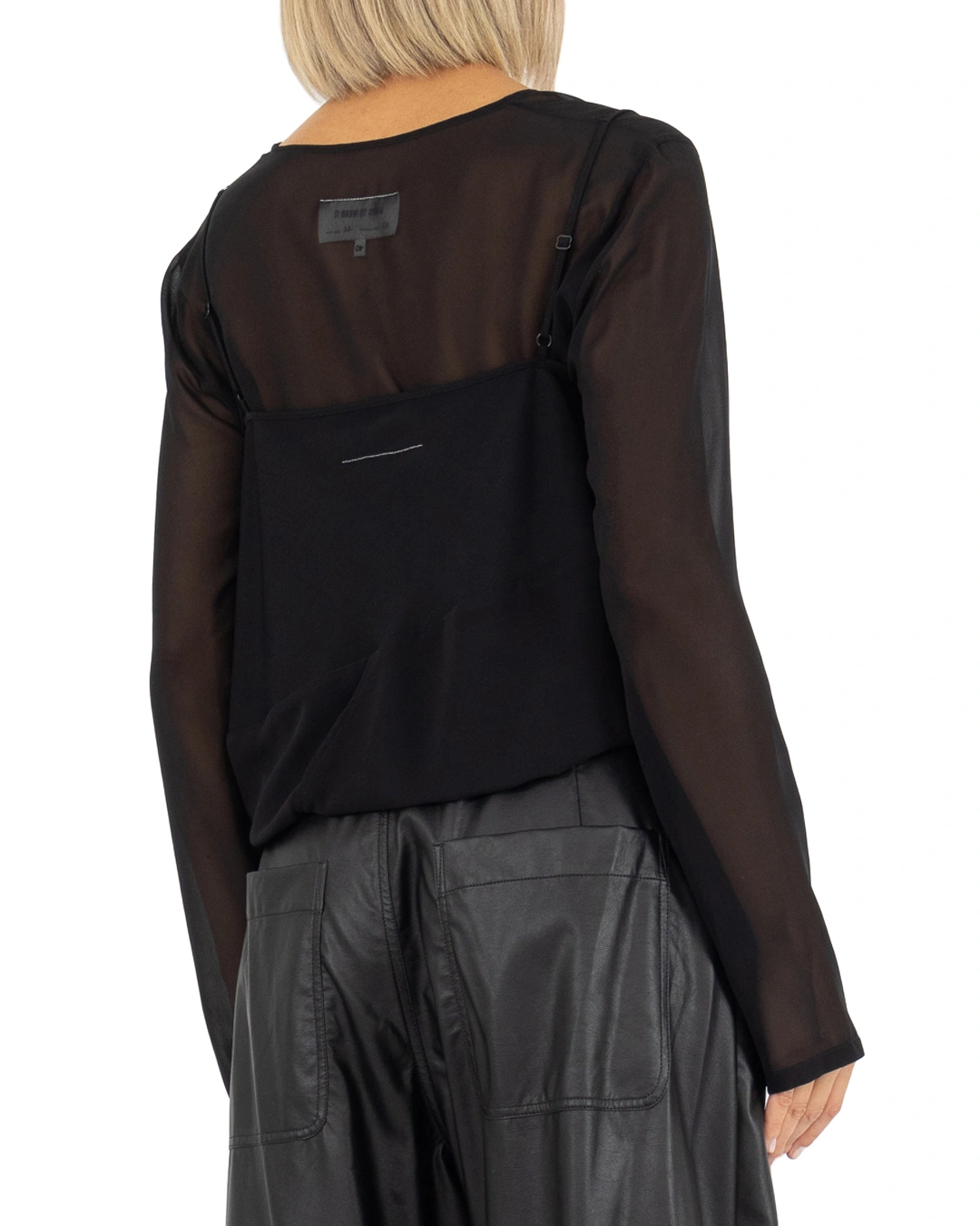 MM6 Maison Margiela блуза с нижним — вид 4