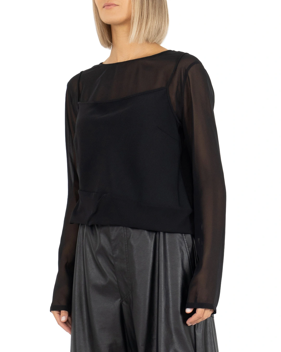 MM6 Maison Margiela блуза с нижним — вид 3