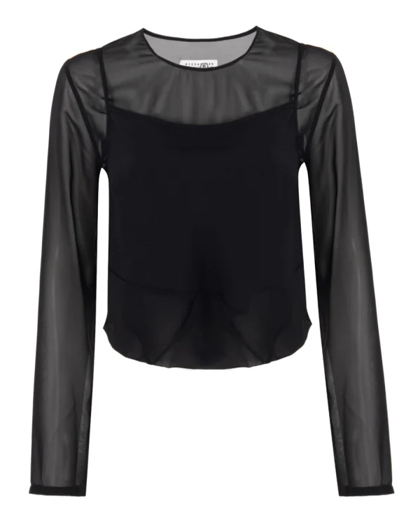 MM6 Maison Margiela блуза с нижним