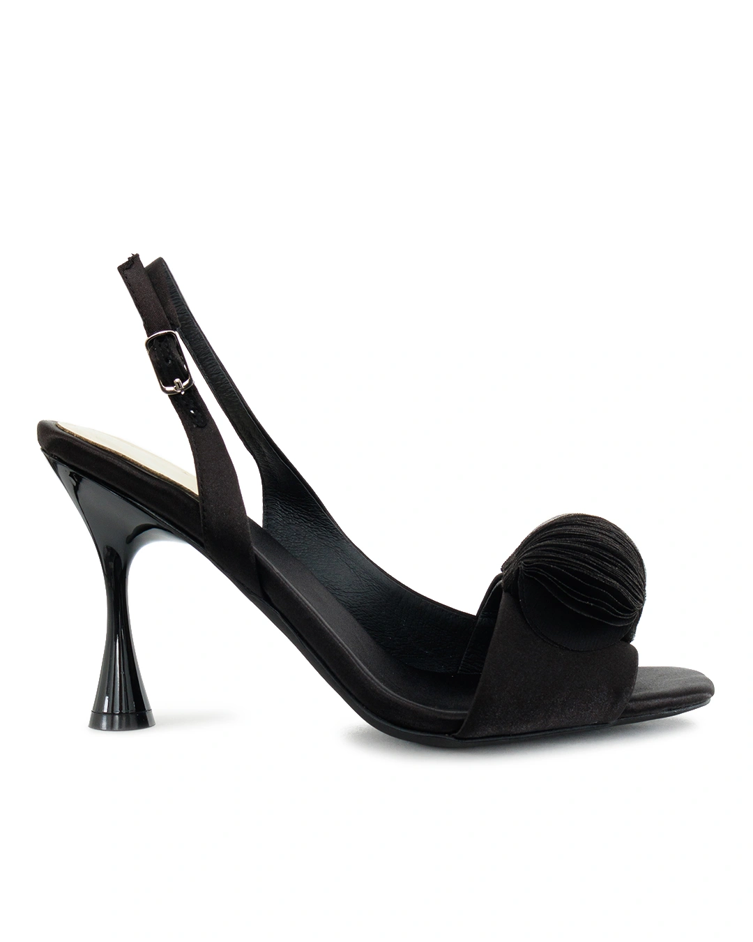 JEFFREY CAMPBELL босоножки из атласа — вид 1