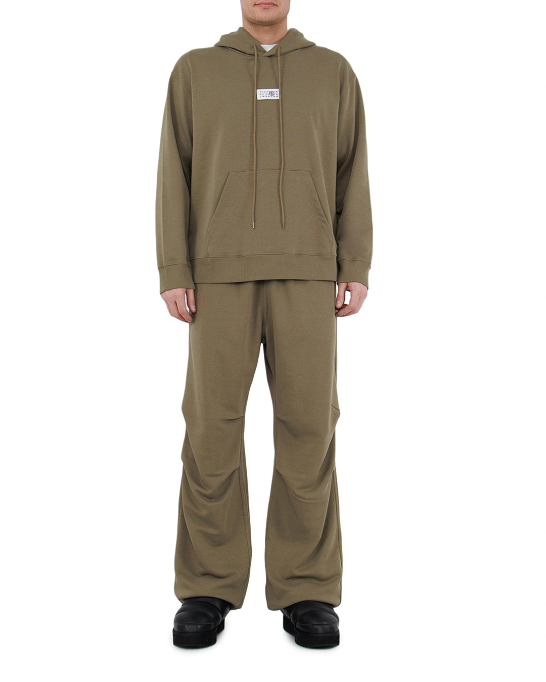 MM6 Maison Margiela брюки со складками на коленях — вид 2