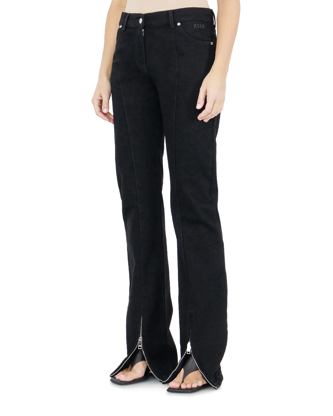 MSGM джинсы с наружными швами — вид 3