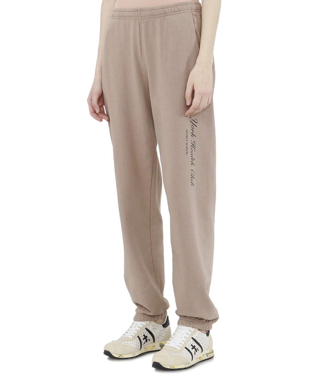 Sporty & Rich брюки с эластичным поясом и манжетами — вид 3