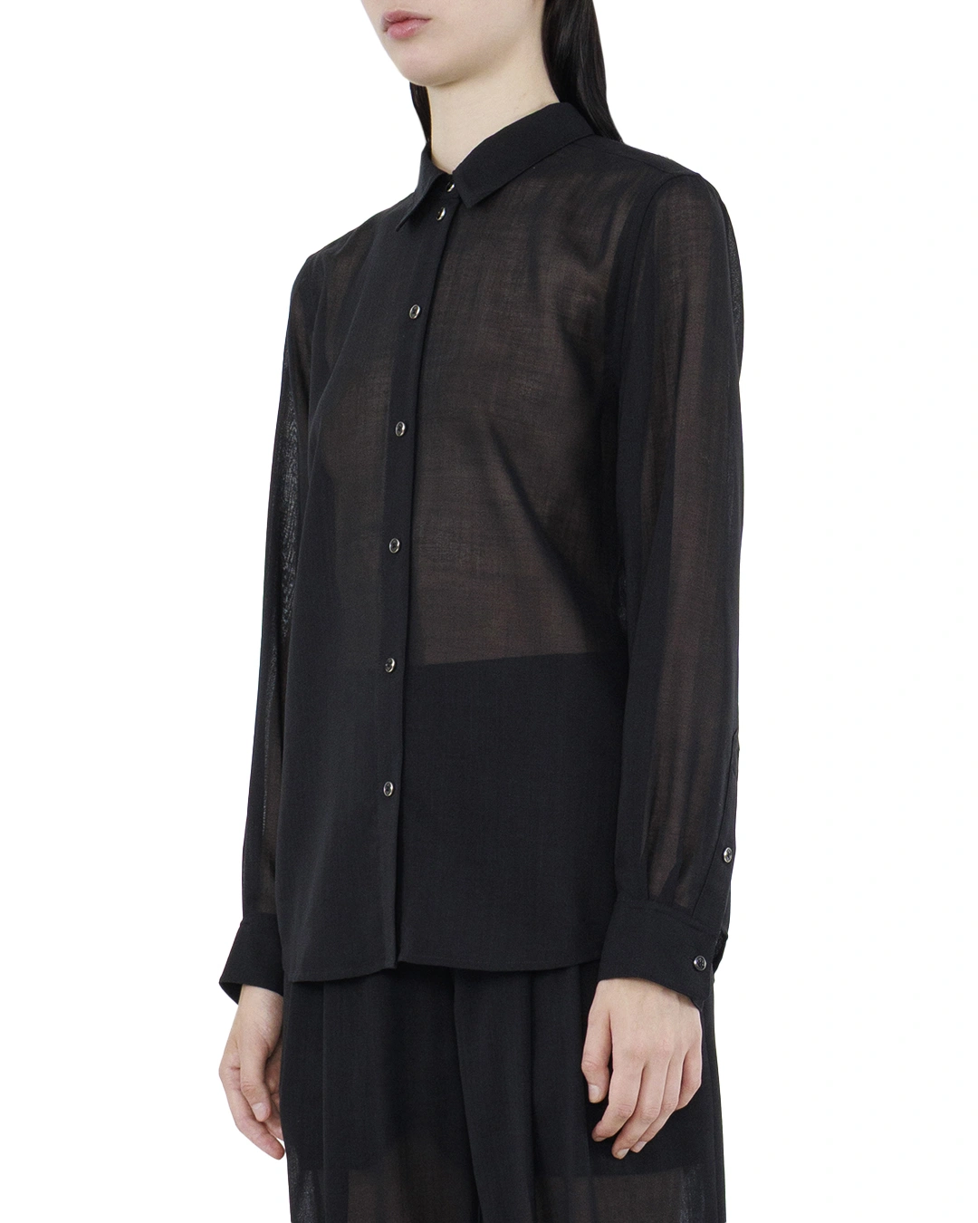 HELMUT LANG полупрозрачная блуза — вид 3