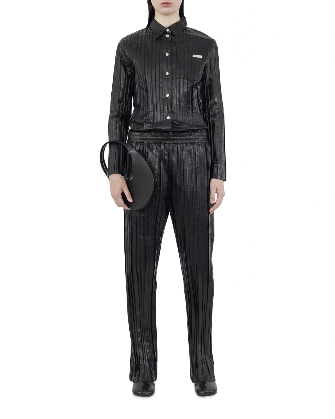 HELMUT LANG брюки из натуральной кожи — вид 2