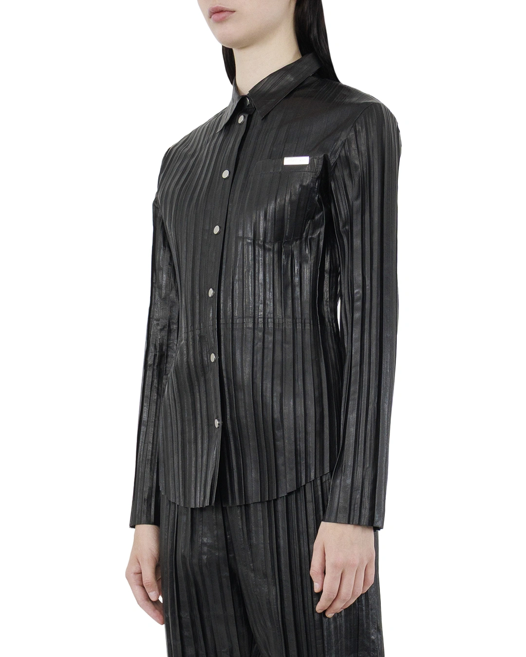HELMUT LANG блуза из натуральной кожи — вид 3