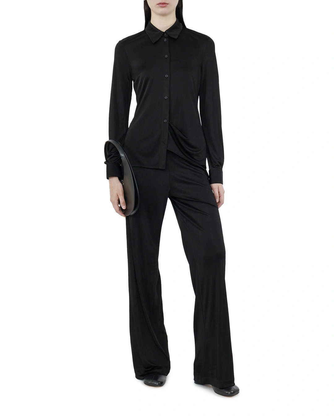 HELMUT LANG рубашка в рубчик — вид 2