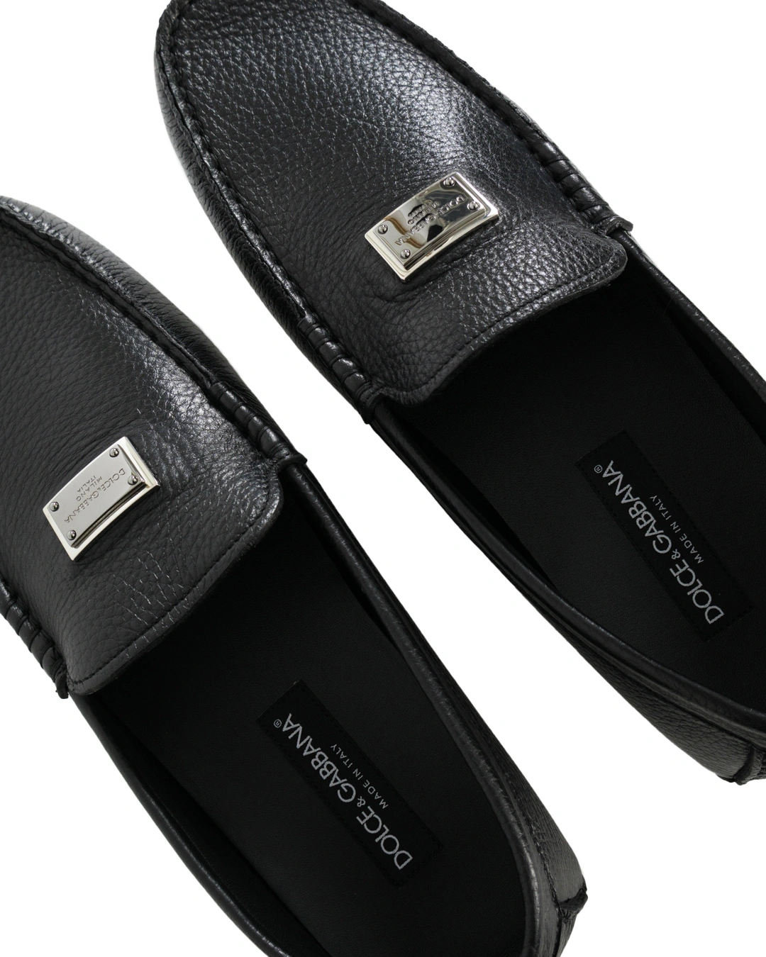 Dolce&Gabbana Мокасины из шагреневой кожи — вид 4
